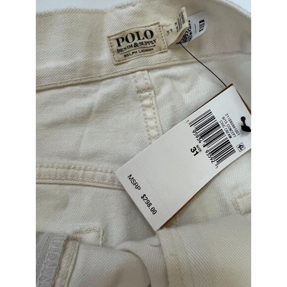 Polo Ralph Lauren Women’s Stretch Twill Flare Jeans Chic Cream Size 31 NWT $298 - Picture 3 of 9